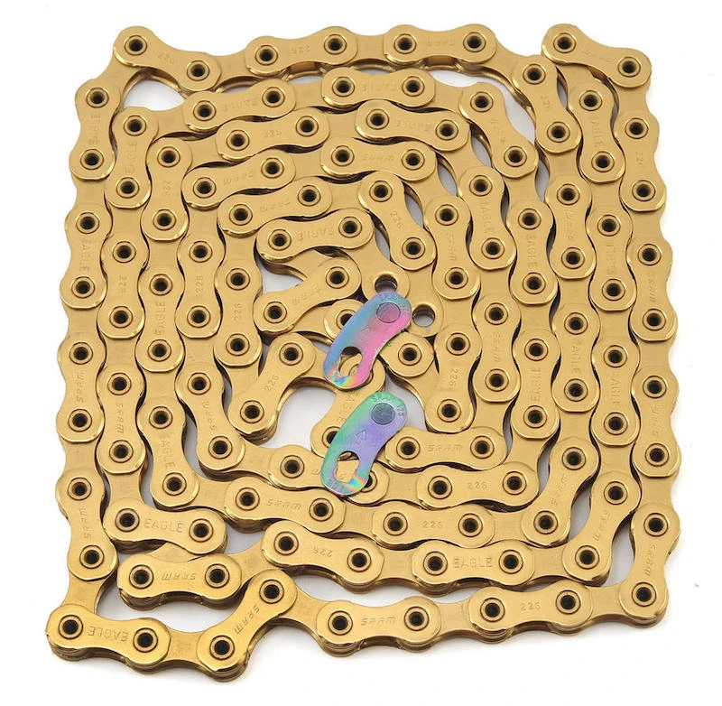 Sram XX1 Eagle Chain Gold 2 Sram XX1 Eagle Chain Gold - Image 2