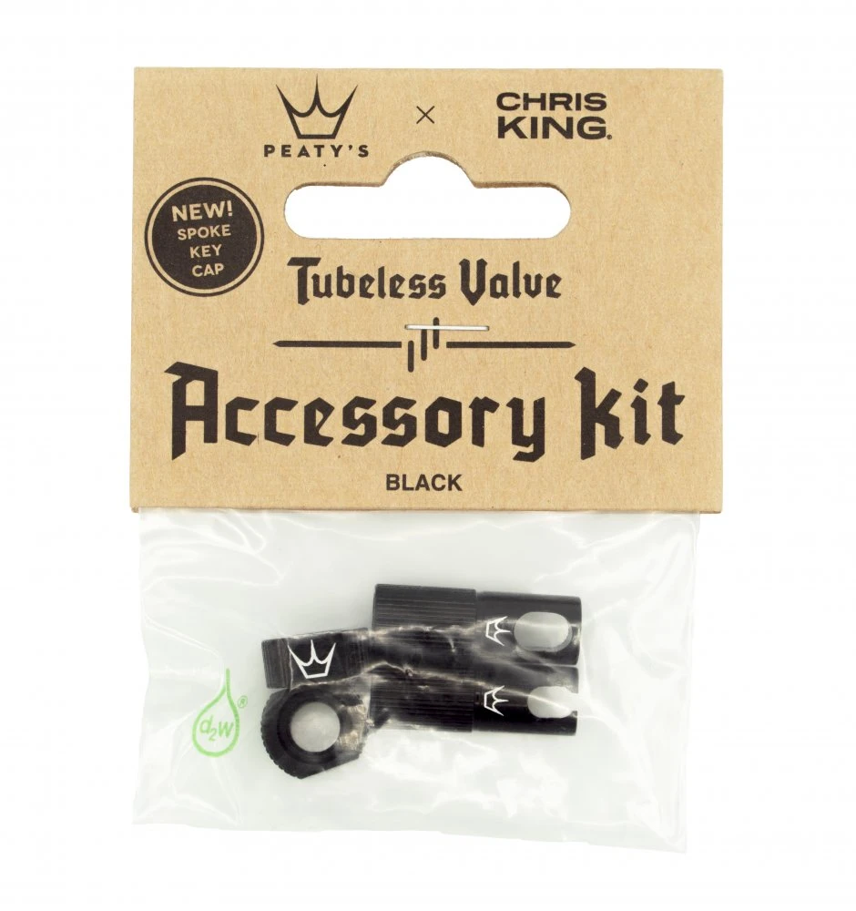 Peaty´s Chris King MK 2 Tubeless Valve Accessory Kit - Black 1 Peaty´s Chris King MK 2 Tubeless Valve Accessory Kit - Black
