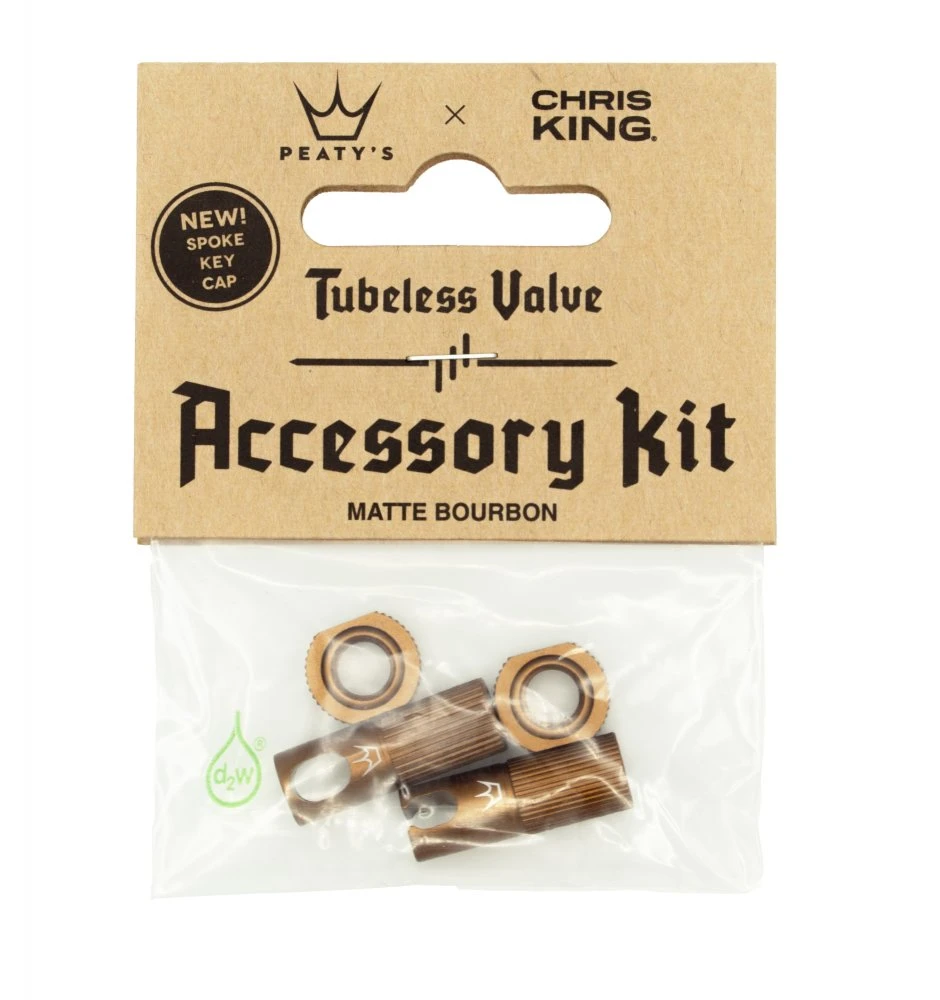 Peaty´s Chris King MK 2 Tubeless Valve Accessory Kit - Bourbon 1 Peaty´s Chris King MK 2 Tubeless Valve Accessory Kit - Bourbon